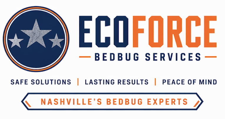 EcoForce Bed Bug Services Nashville's bedbug experts brand graphic